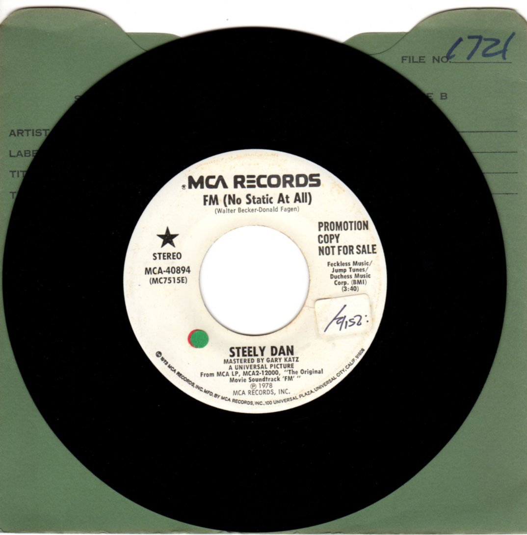 Steely Dan Steely Dan FM (No Static At All) b/w FM (No Static At All