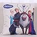 FASHION ALICE 2PCS Cotton Linen Square Decorative Cushion Cover Sofa Throw Pillowcase ,Back Cushion Sets,(Frozen,Elsa,Anna),18