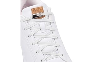 Aiboxin Elastic No Tie Flat Shoe Laces for Sneakers, Stretch Tieless Shoelaces for Kids & Adults, Magnetic Shoes Strings