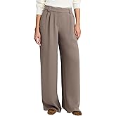 EXPRESS Women’s High Waisted Relaxed Fit Trousers – Tailored Wide-Leg Dress Pants with Polished Look for Work, Events