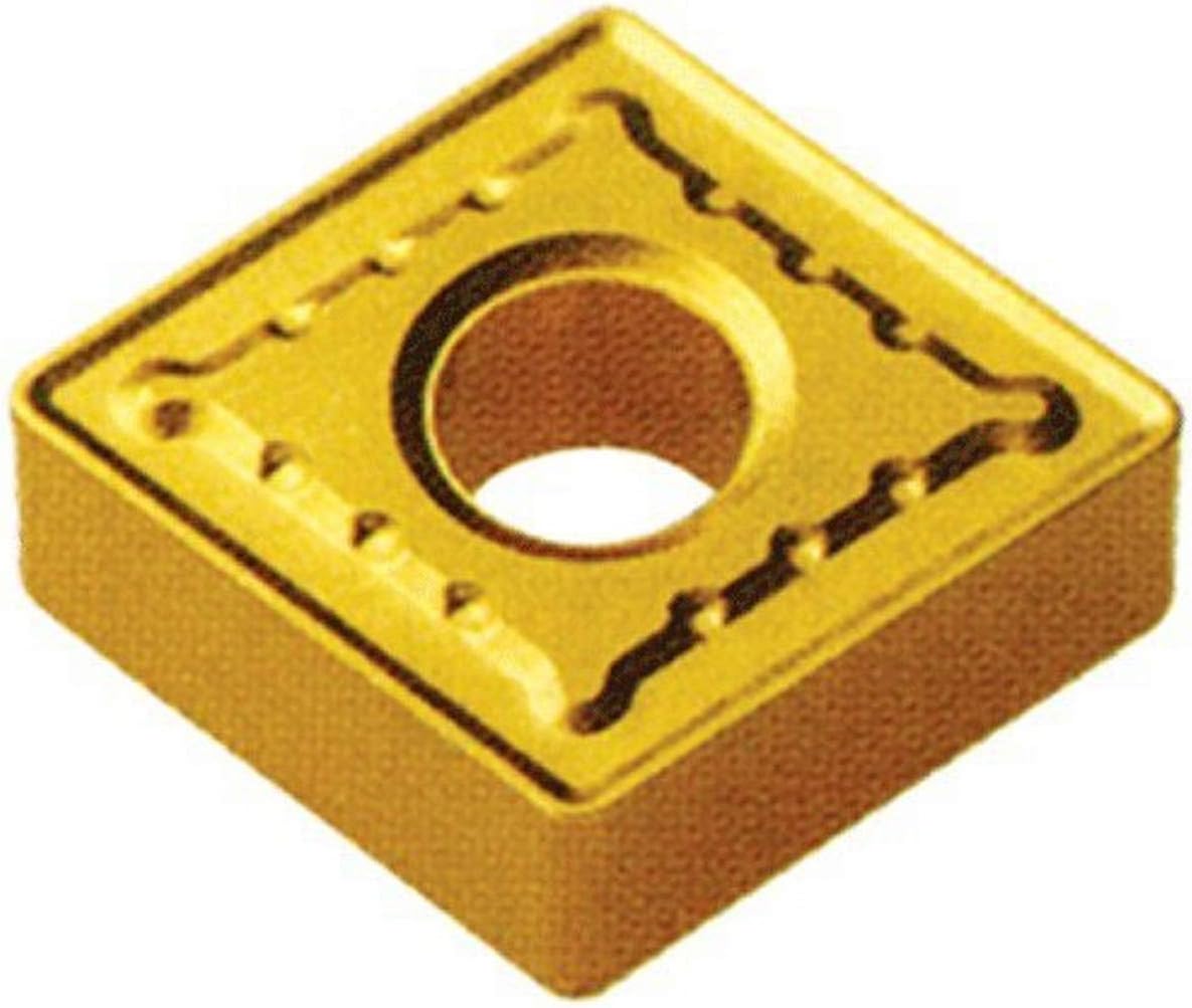 Cobra Carbide 40180 Solid Carbide Turning Insert, CM14 Grade, Multilayer Coated, CNMG Style, CNMG 432, 3/16" Thick, 1/32" Radius (Pack of 10)