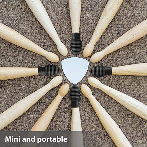 8 Pieces Drum Mute Drumstick Silent Tip Drum Dampener Accessory Rubber