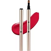 Professional Lip Brush, Champagne Gold, Retractable Automatic Lid | One-Handed Retractable Mechanism