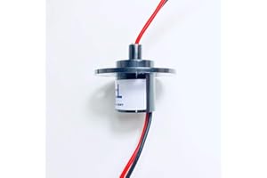 Taidacent 2 Wires 15A 20A 30A 40A 60A Slip Ring Collector Ring Rotary Electrical Contact (15A)