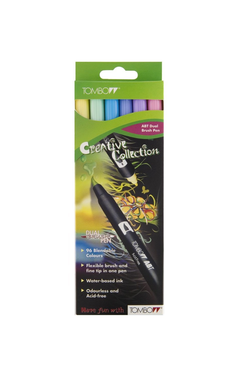 Tombow Dual Brushpens 6 Pens Pastel
