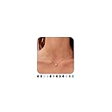 TDBSOQI Gold Birthstone Necklace for Women Dainty