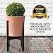 Oak & Boo Adjustable Plant Stand Mid Century Modern Indoors Outdoors Planter - Fits Tall Large Pots 9