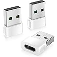 Basesailor for iPhone 17 16 Car Charger Adapter 3Pack,USB to USB C Connector,Type C Female to A Male Converter for New Apple 