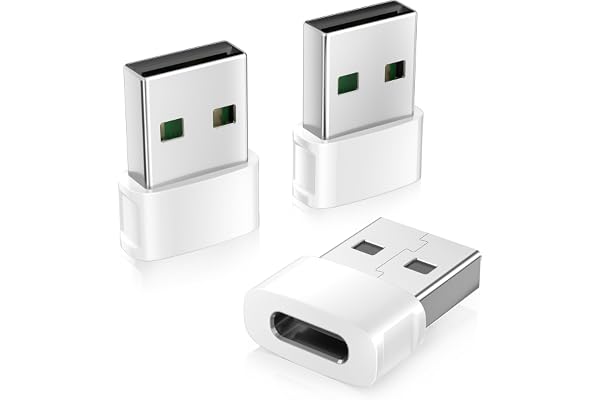 Basesailor for iPhone 17 16 Car Charger Adapter 3Pack,USB C Cable Converter | USBC Female to USB A Male Connector Type C Bloc