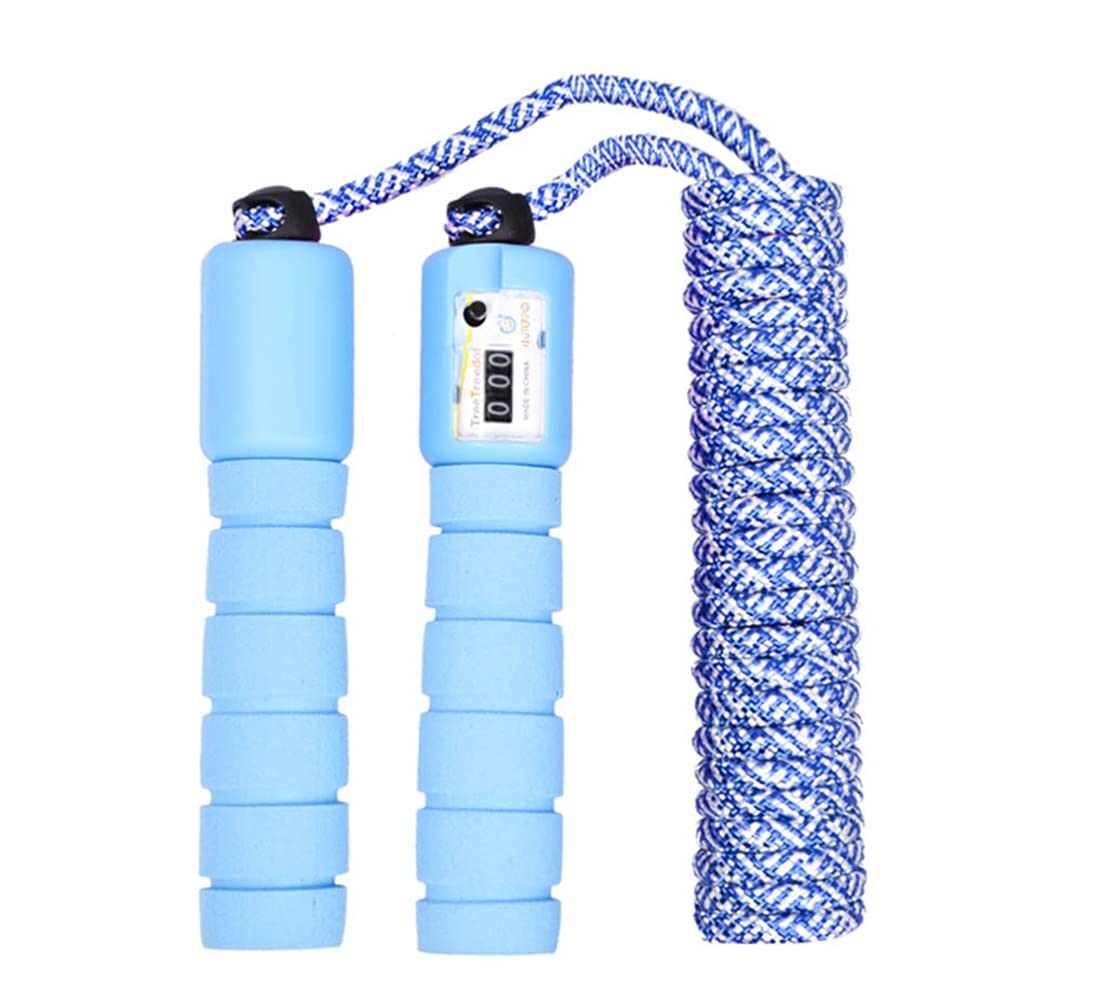 Sunshine smile Skipping Rope for Children Crossfit Fitness Boxing MMA Adult Men Women Gym Burning Calorie Speed Rope Skipping Rope Boxing Skipping Rope (Blue)