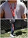 Urban Fashion Streetwear Lanyard, Neck Strap Keychain Holder for Keys, Phones, Bags, Accessories (Red w/White Letters)