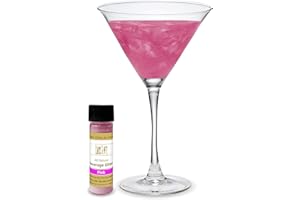 Lux Life Edible Glitter for Drinks – 100% Natural Ingredients, Made in USA – Food Grade Brew Drink Glitter for Wine, Cocktails, Champagne, and Beverages – Gluten Free & Vegan (4g, Pink)