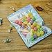 SMONCO 100 Pieces Smell Proof Bags - 5x7 Inches Resealable Mylar Bags Clear Zip Lock Food Candy Storage Bags Holographic Rainbow Color