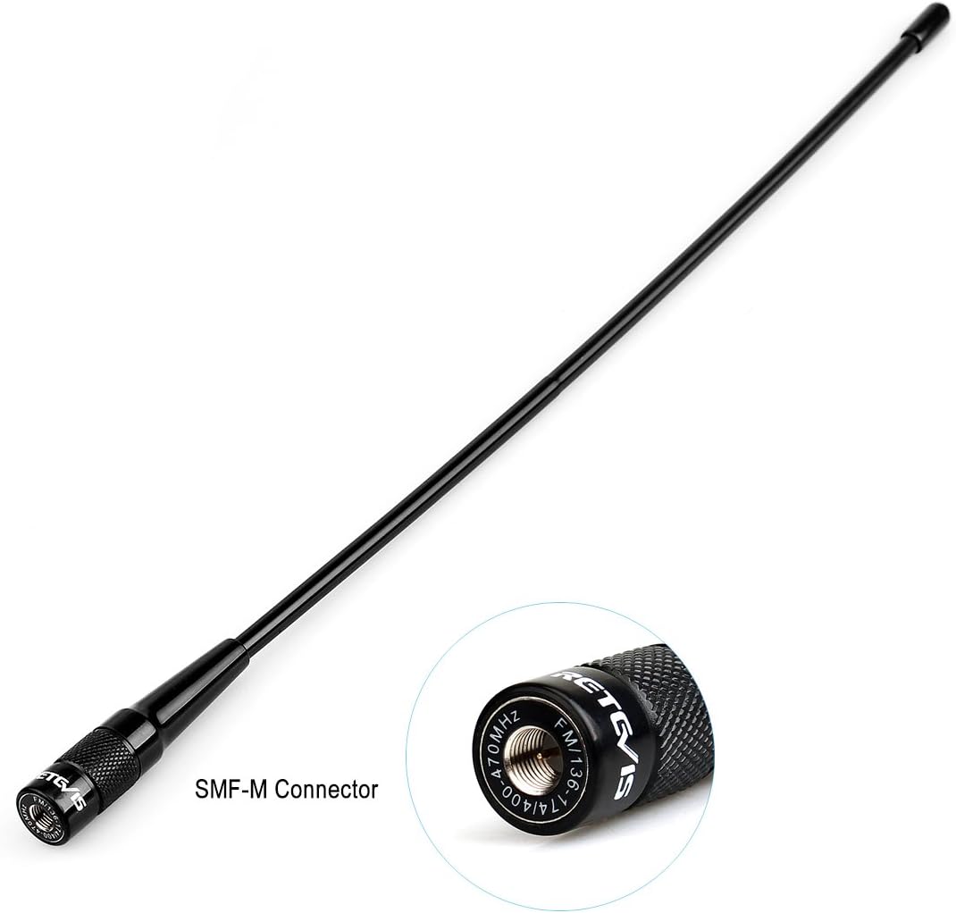 Retevis RHD771 Walkie Talkie Antenna SMA-M Dual Band UHF VHF For Retevis RT1 RT3S RT81 RT82 RT83 RT87 RA89 Compatible with BAOFENG UV-3R TYT MD-380 MD-280 Woxun KG-UV9D KG-UV6D KG-UV8D (2 pcs) - Image 4