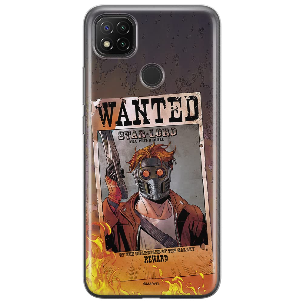 ERT GROUP mobile phone case for Xiaomi REDMI 9C original and officially Licensed Marvel pattern Star Lord 001 optimally adapted to the shape of the mobile phone, case made of TPU