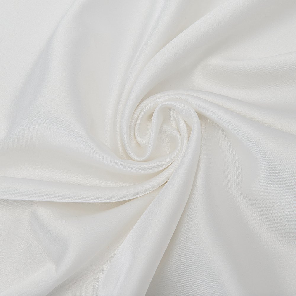 FabricMCC Silk Pillowcase, Hypoallergenic Queen Size Pillow Case with Zipper, Satin Pillowcases for Curly Hair & Dry Skin, Set of 2 (white)