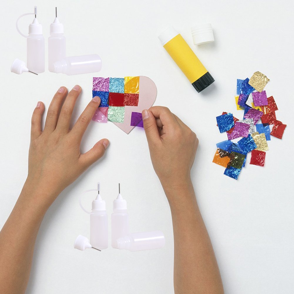 10 Pieces 30ml Precision Tip Applicator Bottle Needle Tip Glue Applicator Bottle DIY Quilling Tool Precision Bottle Needle Bottle Squeeze Bottle