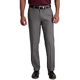 Haggar Men's Cool 18 Pro Straight Fit Flat Front Super Flex Waistband Casual Pant