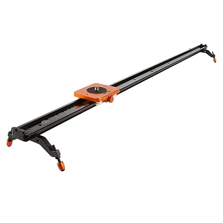TARION TR-S120 120cm Videoschiene Dolly Kamera Video Rail Slider Schiene für Kamerafahrt mit DSLR, Video und Camcorder (Kamer