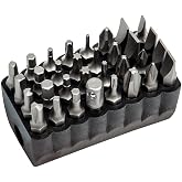 Klein Tools 32526 Standard Tip Bit Set, 32-Piece | Hex, Phillips, Square Recess, TORX, Slotted, Clutch Bits and Adapter