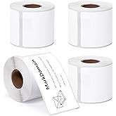 Compatible with Dymo 30256 Labels 59 x 102 mm (2-5/16" x 4") for LabelWriter 400 450 Duo Twin Turbo 4XL Printer (300/Roll, 4 Rolls) MarkDomain Large Shipping White Paper Label