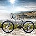 Murtisol Mountain Bike 26” Hybrid Bicycle with Dual Disc Brake,21 Speeds Derailleur, Designed Cool Frame, Adjustable Seat，Blue Blackthumb 1
