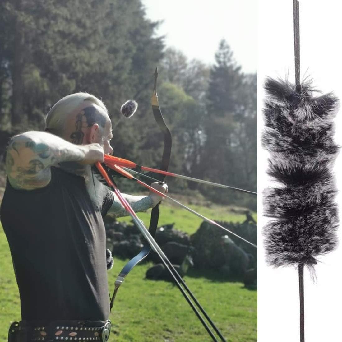 Linkboy Archery Bow Stabilizer Bow Strings Buckle Clip for Recurve