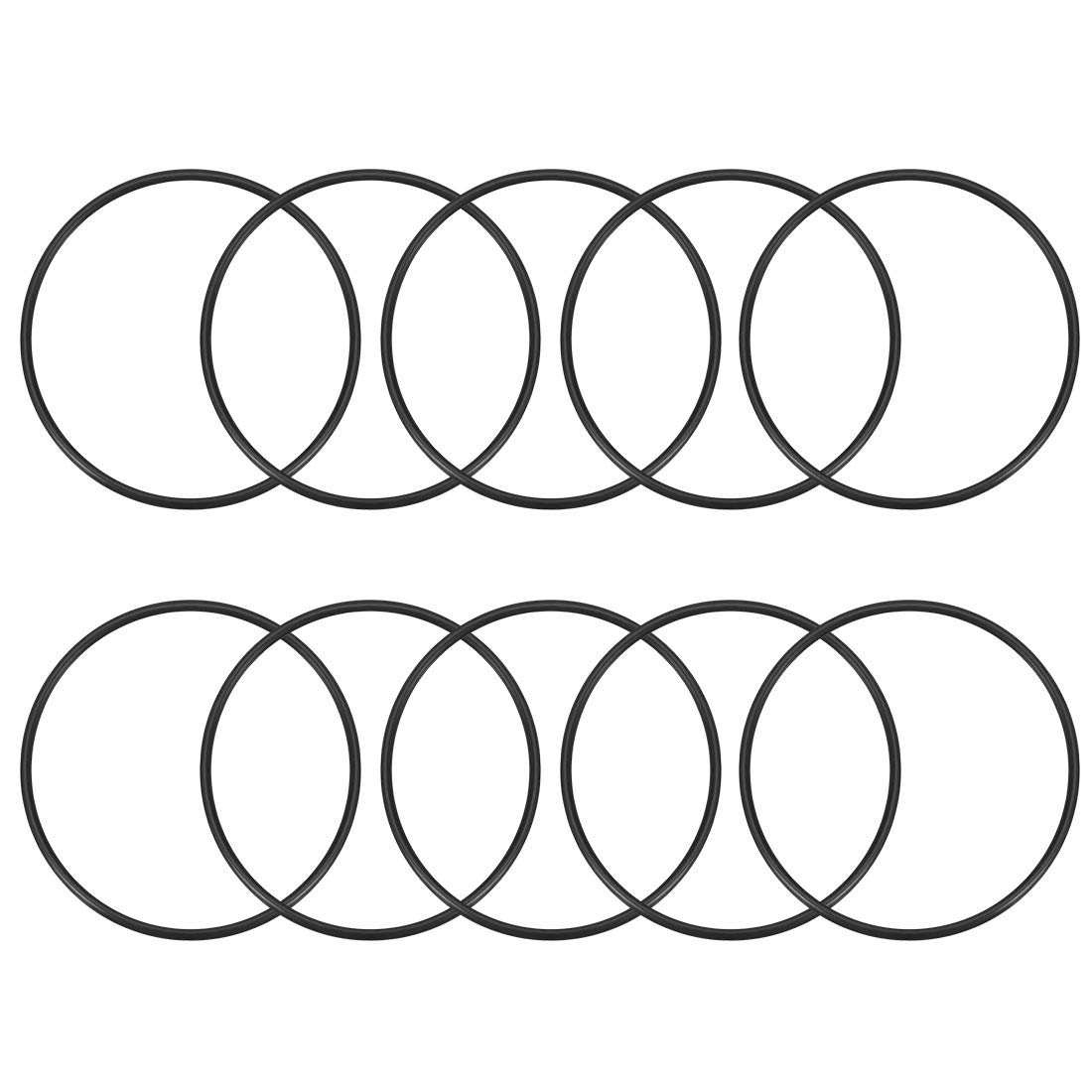 sourcing map Nitrile Rubber O-Rings 100mm OD 93mm ID 3.5mm Width, Metric Nitrile Rubber Sealing Gasket for Automotive Machine Plumbing, Pack of 10
