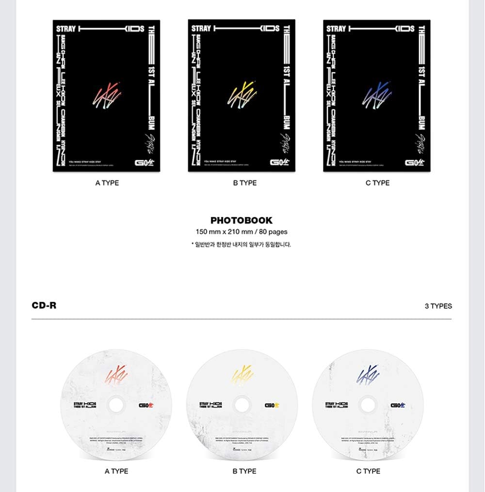 STRAY KIDS Go Live (Standard Ver.) The First Album B Type CD+Photobook+Photocards+4 Cuts Film+Secret Card+Unit Lyric Leaflet+(Extra 4 Photocards + 1 Double-Sided Photocard) - Image 4