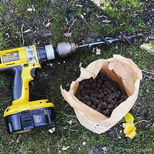 Katoot Garden Auger Spiral Drill Bit Roto Flower Planter Bulb HEX Shaft Drill Auger Yard Gardening Bedding Planting Hole Digger Tool (825cm/3.19.8inch)