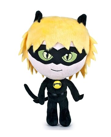 Amazoncom Large Miraculous Ladybug Chat Noir Plush