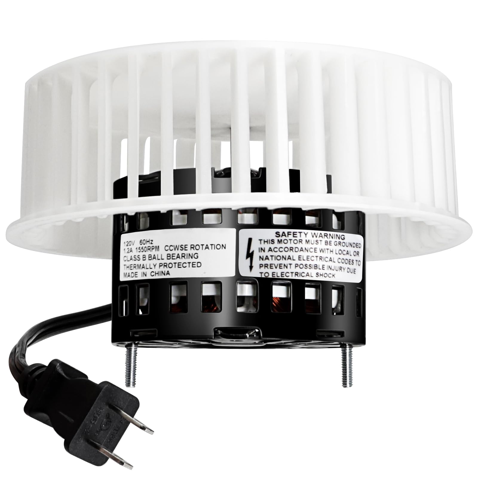 Photo 1 of Hiorucet JA2B104N Fan Motor & Blower Wheel for Broan Nutone 86933, 40933, 86933000, 8693000, 0696B000, 0695B000 Bathroom Exhaust Fan Motor Assembly for QT9093WH, QT80, QT100L, QT110, 8662, 750, 751.