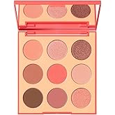 Morphe 9E Pretty In Peach Artistry Palette - Peach & Brown Makeup Palette with Matte and Shimmer Finishes - Highly Pigmented Eye Makeup with a Blendable & Buildable Formula (0.35 oz)