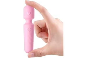 MANFLY Travel Electric Handheld Massager, USB Rechargeable Mini Massage Tool (Pink)