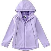 M2C Girls Hooded Fleece Lined Windproof Softshell Windbreaker Jacket