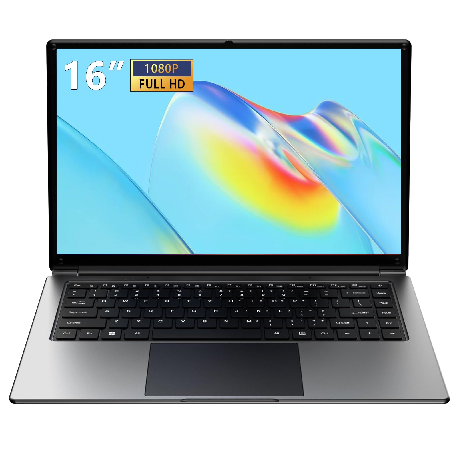 Morostron Laptop 16-inch 8GB DDR 64GB SSD Portable,Expandable to 1TB Pentium Quad-core CPU up to2.6 GHz 9000mAh Battery Mini HDMI Interface USB3.0 Interface Dual-Band WiFi Webcam Slim laptops