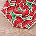 Kashoer Newborn Baby Girls Watermelons Printed Ruffle Bodysuit with Headband (0-6M, Watermelon)