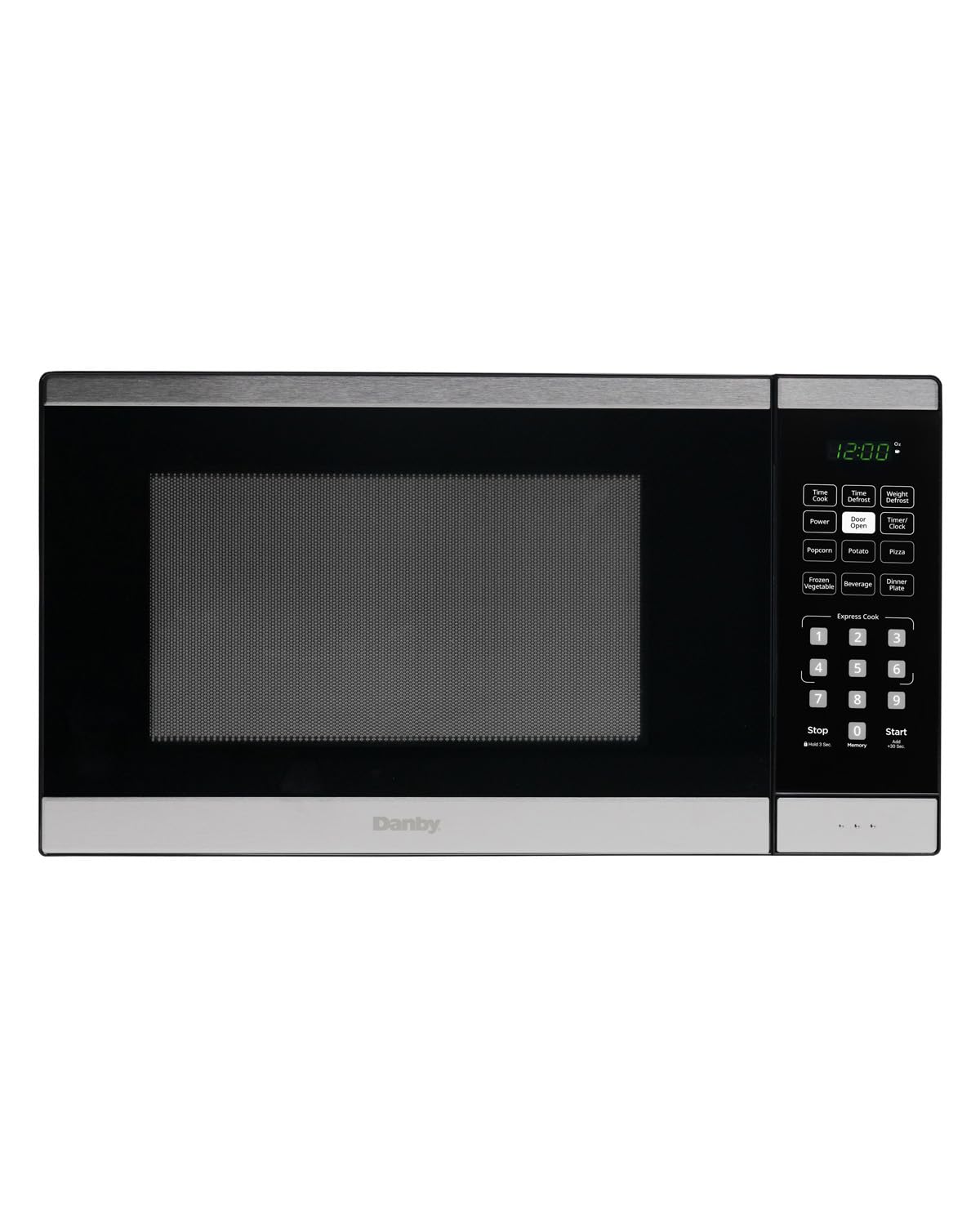 Photo 1 of Danby DBMW1126BBS 1.1 cu. ft Countertop Microwave, Black and Stainless Steel