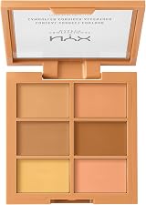 NYX Conceal Correct Contour Palette Medium Six Shades Cream Texture view 5