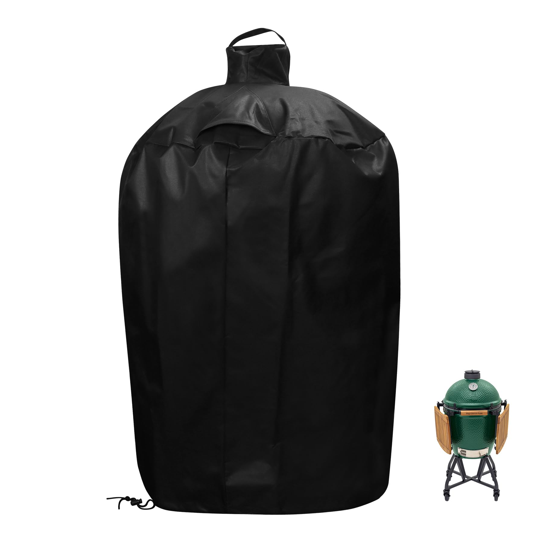 Grill Cover for Large Big Green Egg and Kamado Classic Joe Ceramic Grill, 29 Inch Dia Waterproof Outdoor Grill Full Cover, Outdoor BBQ Smoker Accessories