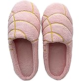 Onngaku Mexican Concha Slippers for Women Men Concha Pantuflas Soft Plush House Slippers for Indoor Use