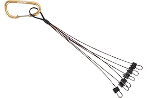 Lifetime Decoys Bird Tote – 6 Drop Game Bird Lanyard with Gold Carabiner & Steel Cable Drops