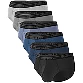 BAMBOO COOL Mens Breathable Soft Underwear Open-fly Classic Briefs, Tag-free