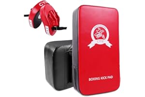 SEISSO Kickboxing Gloves Boxing Kick Pads Punching Mitts Set for Taekwondo Karate Training Target Focus Muay Thai Pads Punch Kicking Strike MMA Martial Art for Kids Adults