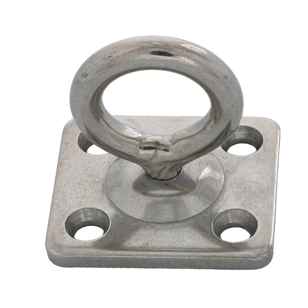 1/4" Stainless Steel Pad Eye Square Swivel Industrial
