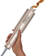 TYMO CurlPro Plus Automatic Curling Wand 25 mm Long Barrel UK Plug Gold view 1