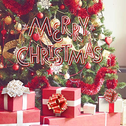 3 otters Christmas Bows, 24PCS Christmas Pull Bows 6.2inch Gift Ribbon Pull Bows, Wrapping Accessory for Xmas Present