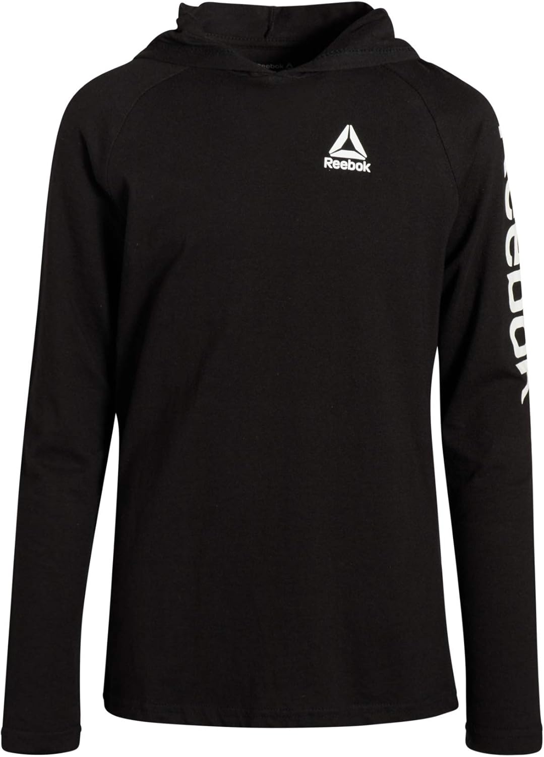 Reebok Boys Lightweight Long Sleeve Pullover Hooded T-Shirt: Clothing