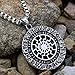 TTKP Sun Wheel Black Sun Kolovrat Pagan Amulet Slavic Symbol Warrior Talisman Necklace Handcrafted Norse Jewelry