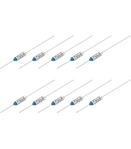 10 Pieces TF 133°C (271.4°F) Thermal Fuse Cutoff – 15A 250V, Mini Metal, Endlessparts